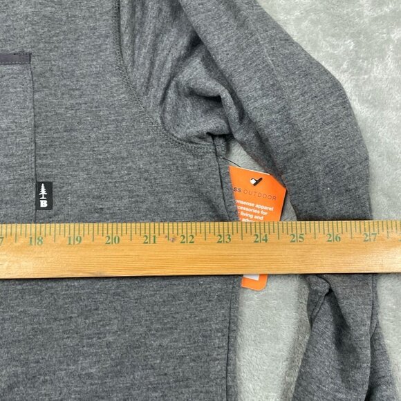 Bass Outdoor Mens Long Sleeve Crewneck Shirt With Pocket XL  NWT 6285 - Picture 7 of 8